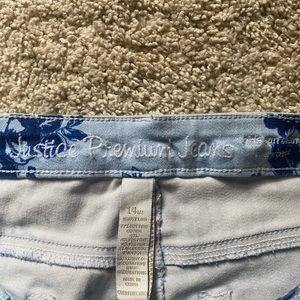 Floral Print Justice Jeans